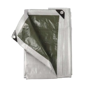 Dekzeil 140gr/m2  6 x 10 m grijs/groen